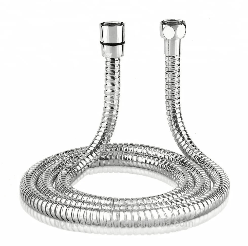 1.5m Chrome Stainless Steel Shower Flexible Hose Pipe For Hand Shower