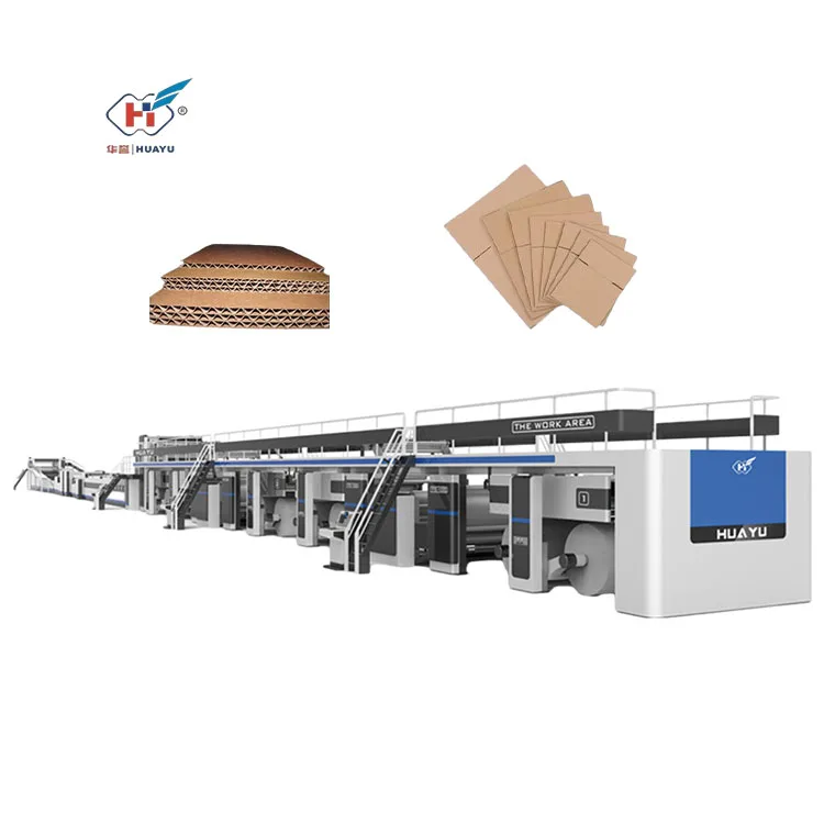 Fully Automatic Cardboard Paper Manufacturing Machinery Corrugated Paperboard Carton Board Making Machine