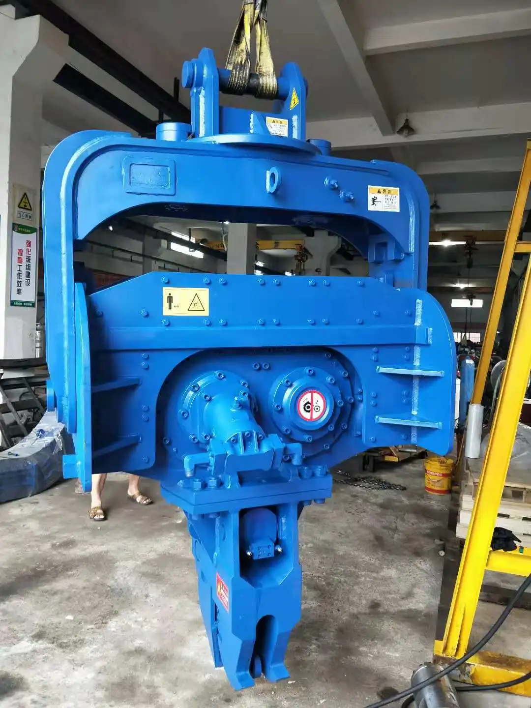 Doosan DX225 DX700 Excavator Mounted Vibro Hammer New Hydraulic Concrete Pile Driver Core Motor Bearing Post High Construction