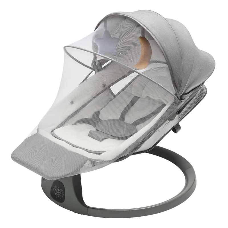 Modern Design Smart 5 In1Electric Baby Bassinet with USB Music Newborn Baby Swing Cradle Multifunctional for Home Dining Bedroom
