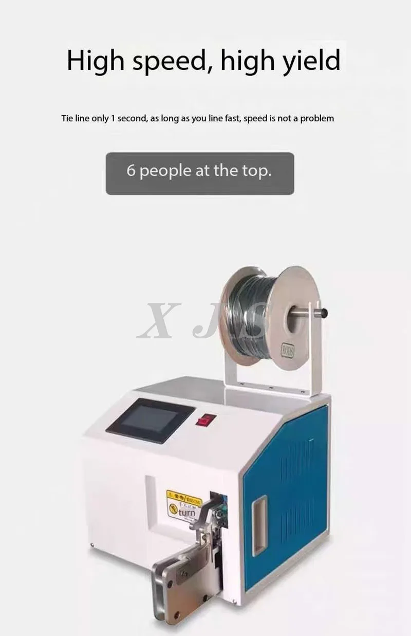 Automatic Wire Winding Stringing Machine Banding Bundling Tying Electrical Copper Wire Cable Coiling Machine Price