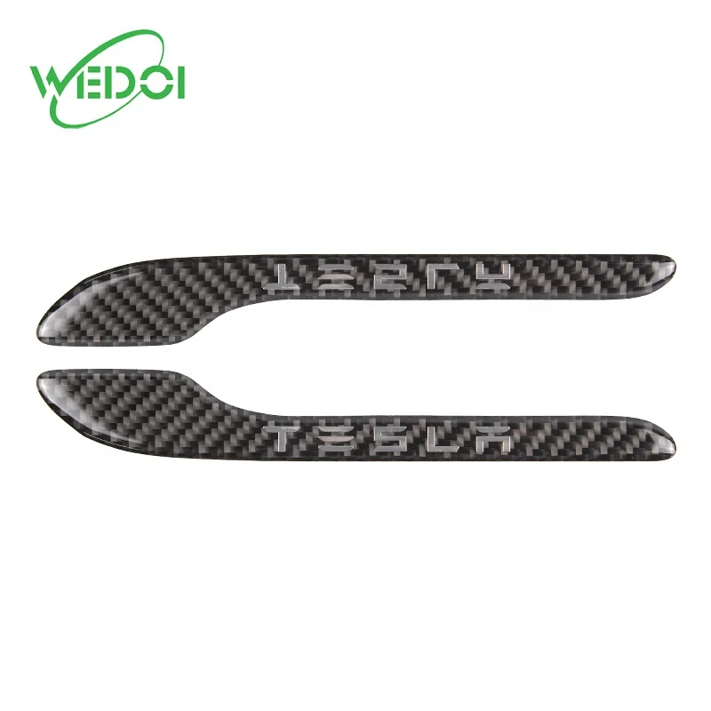 Door Handle Stickers For Tesla Model 3 Door Handle Wrap Protector Carbon Fiber Sticker Exterior Car Care Accessories