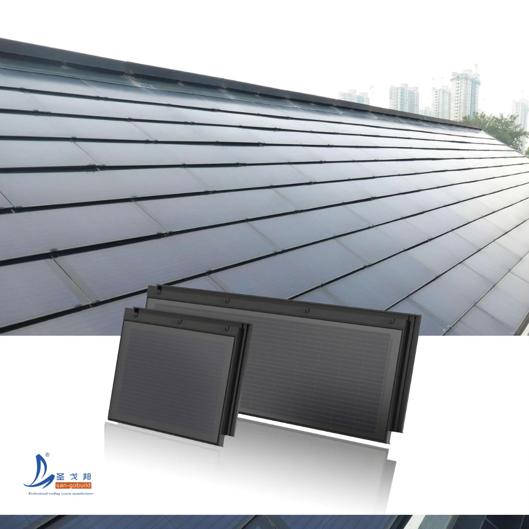 Solar Roof Tile Power Station PV Shingle Tejas solares Solar Electricity Generation Capacity 5kw 10kw 20kw 50kw
