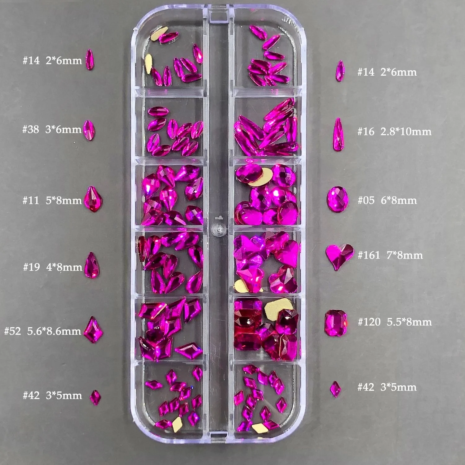 High Quality Rhinestone Appliques Bodice Crystal Ab Glass Flatback K9 Nail Craft Rhinestones Bling Non Hotfix Rhinestone 2set