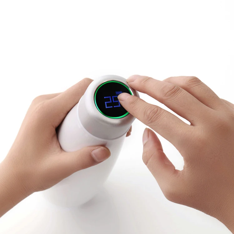 Smart Alarm Clock Reminder Function 220mah Waterproof Luxury Water Bottle Stainless Steels