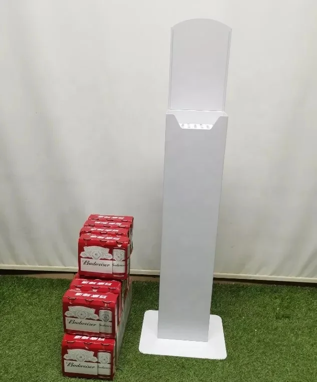 500ml Beer Cans Auto Lift Display Stand Drinks Automatic Lifting Display Shelf Beer Automatic Rising-lowering Display Rack