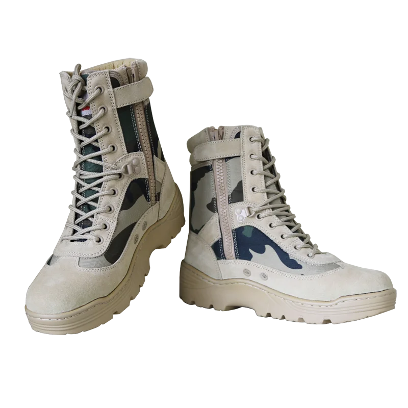 woodland upper pu outsole outdoor training combat tactical army military boots FT-2118G