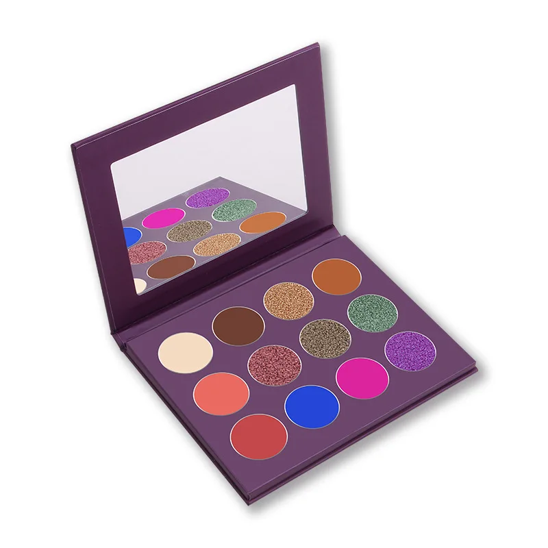 Private label vegan makeup eyeshadow DIY free combination colors cosmetics eye shadow palette