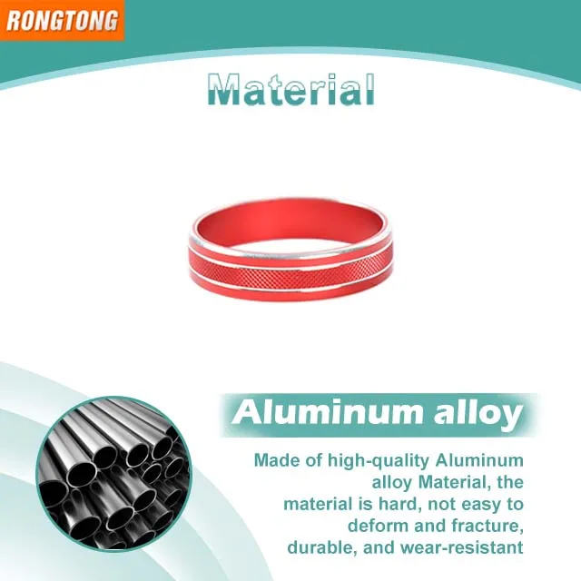 High-quality Car Inner Aluminium Alloy  Headlight Switch Decoration Cover Ring for Jeep Compass 2017+