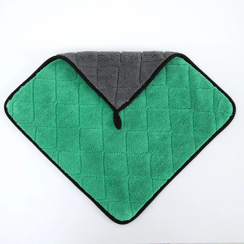 Esun Quick-Drying Microfiber Cleaning Towel Rectangle Auto Detailing Cloth for Car Polishing and Waxing