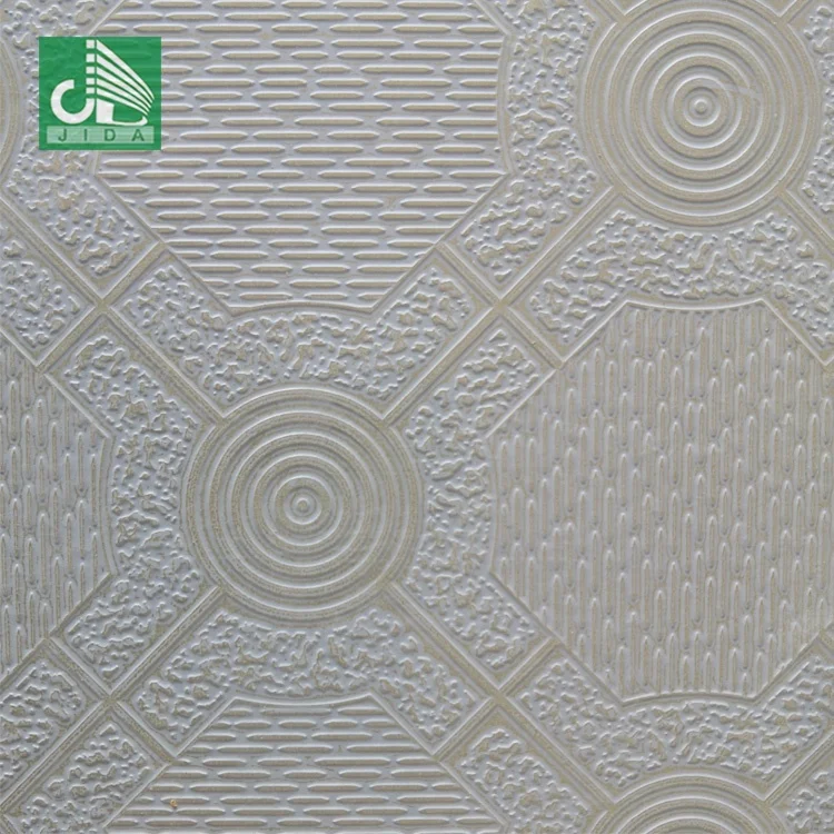 PVC Gypsum Ceiling Tile PVC Gypsum Board Ceiling Decoration pvc gypsum plaster board