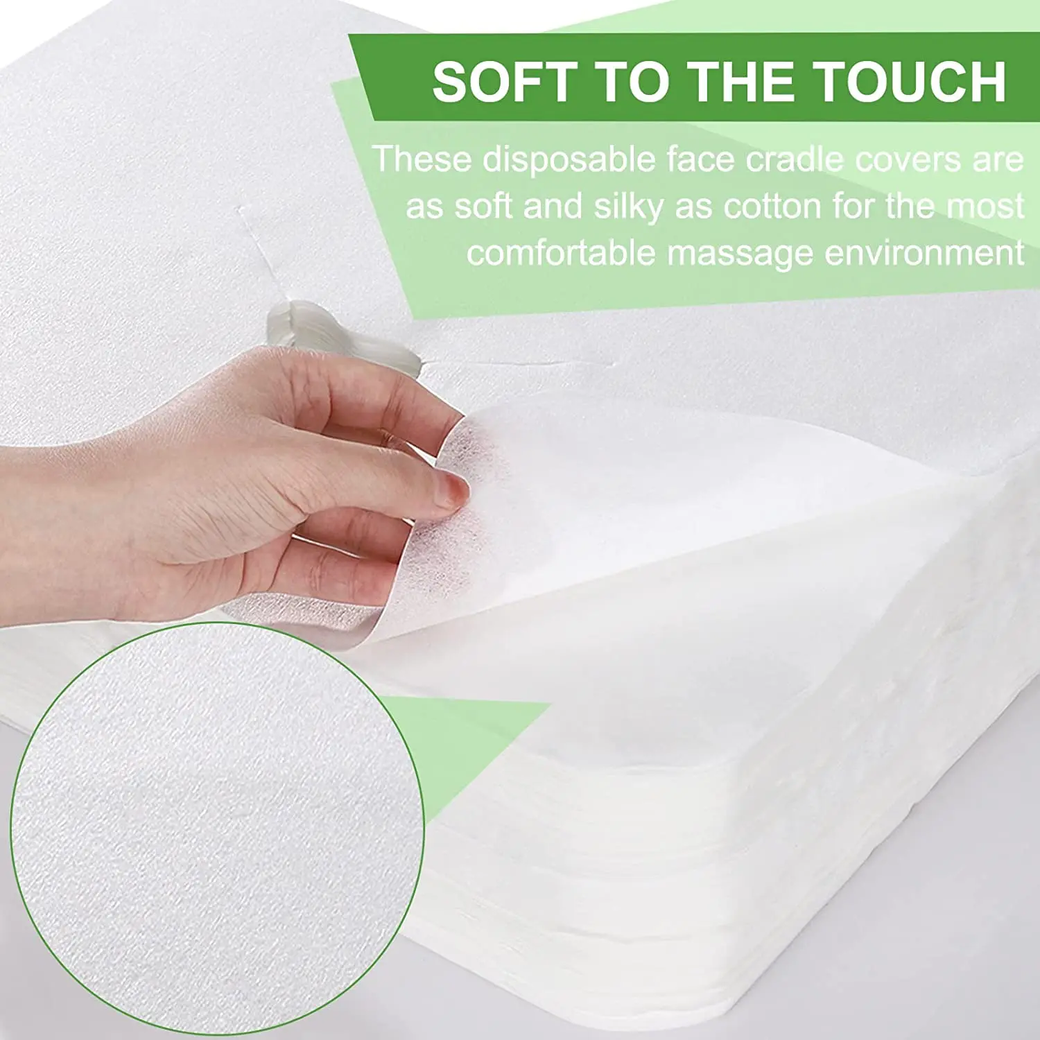 Disposable Fitted Massage Table Sheets Spa Disposable Bed Cover, Breathable Non Woven Fabric Massage Table Protective Cover