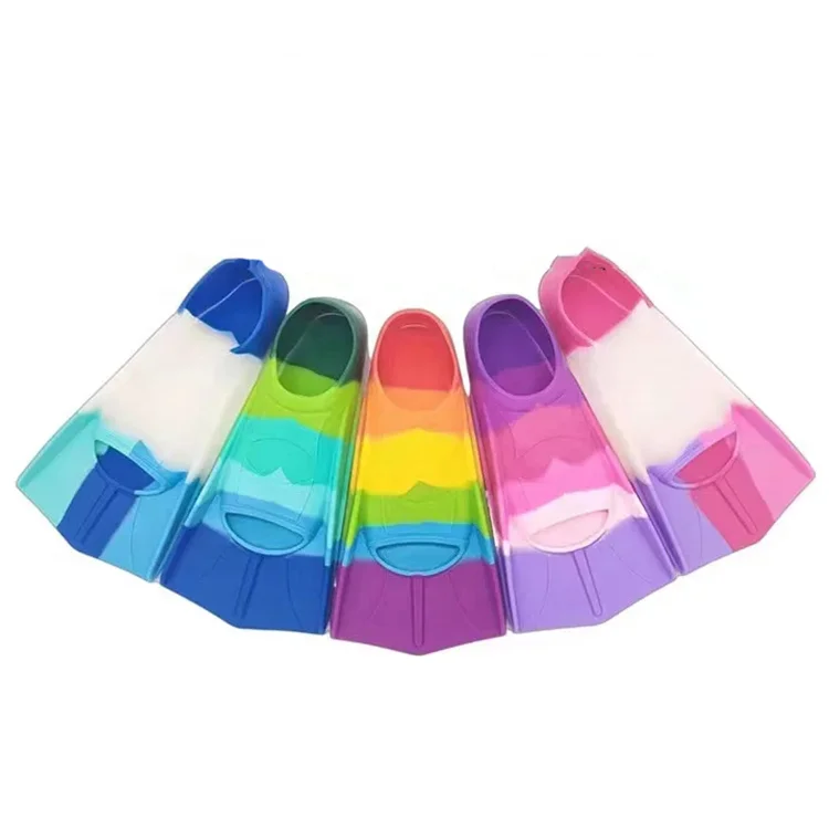 Soft Silicone Swim Fins Surf And Swimming Pool Training Kids Exercise Scuba Fins