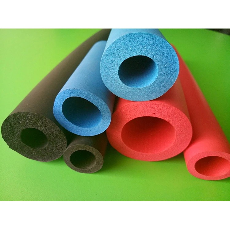 Custom colorful Flexible soft thin NBR foam latex rubber tube
