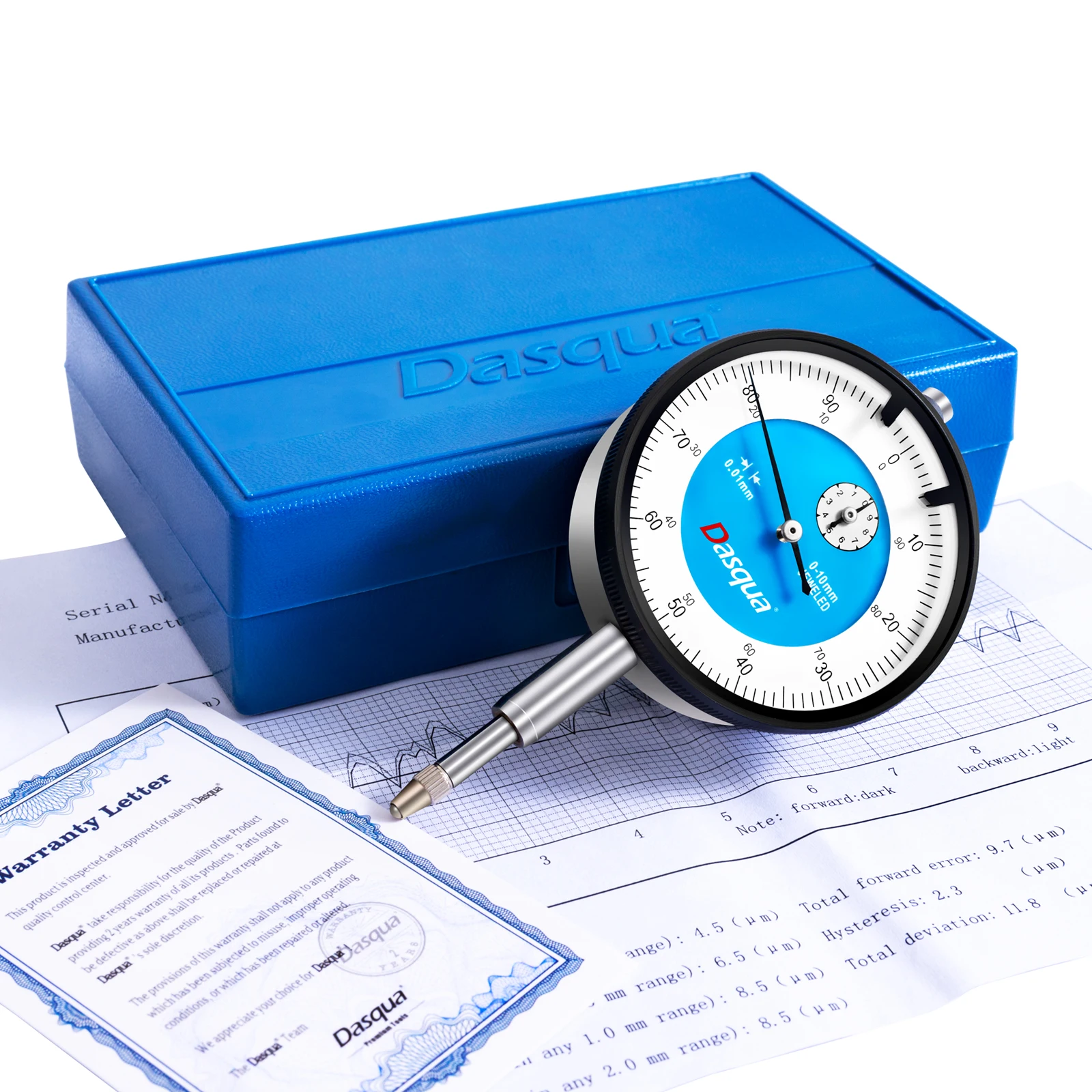 Dasqua 0-10 мм 0,01 Выпускной 2 года гарантии плоский цифровой циферблат измерительный инструмент Relogio Comparador