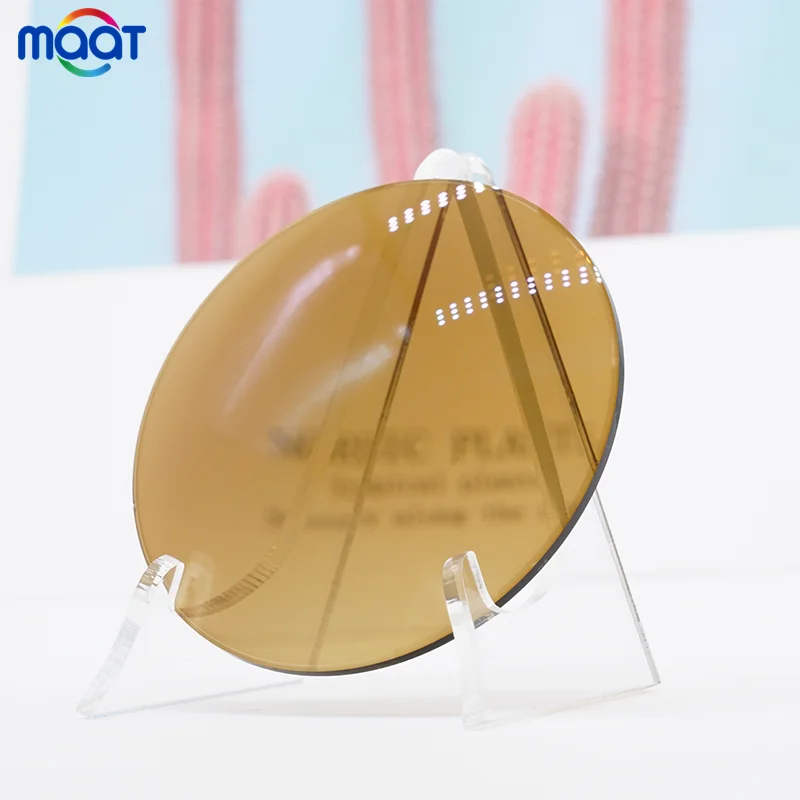 maat comfortable 1.56 HMC photo brown photochromic stock resin lenses