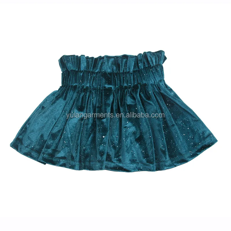 Girl Mini Dress Skirt Baby Infant Boutique High Waist Black Leather Short Skirts For Kids Fashion Knee-Length Kids Clothing