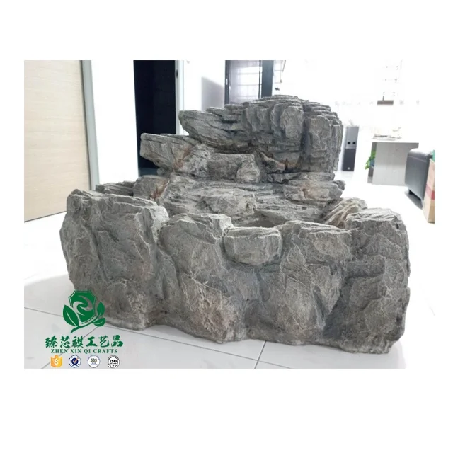 zhen xin qi crafts Fibreglass rocky waterfall