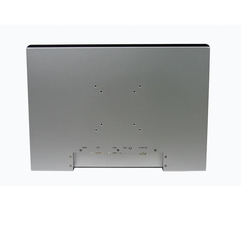 15.6 inch SVGA TFT LCD wall mount capacitive industrial touch monitor IP65 waterproof front panel Rugged construction design