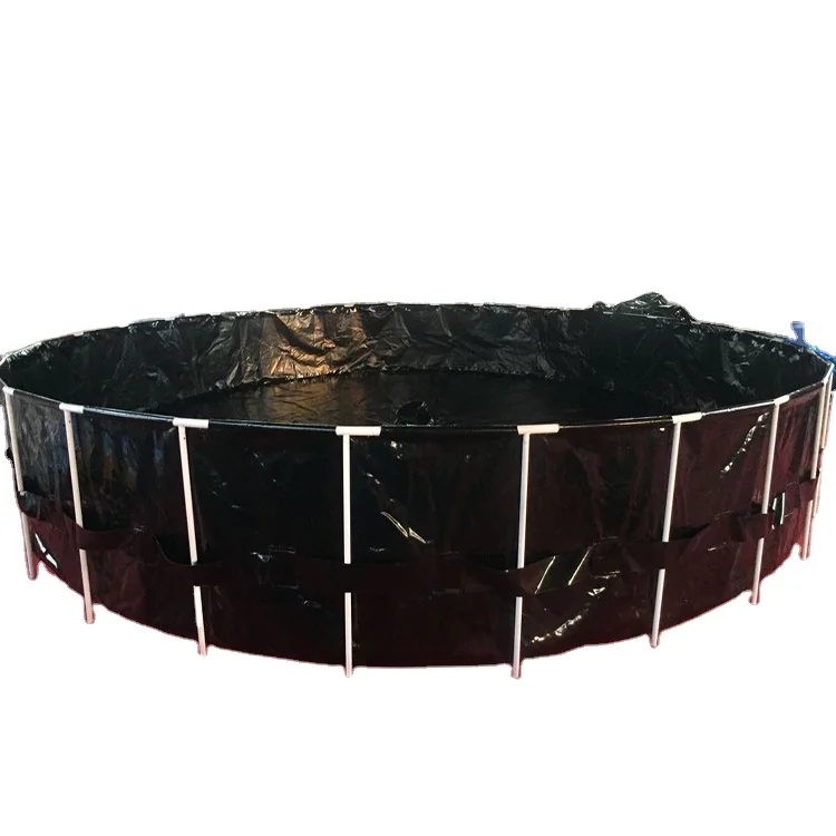 Super quality PVC Collapsible koi tank round plastic folding fish ponds