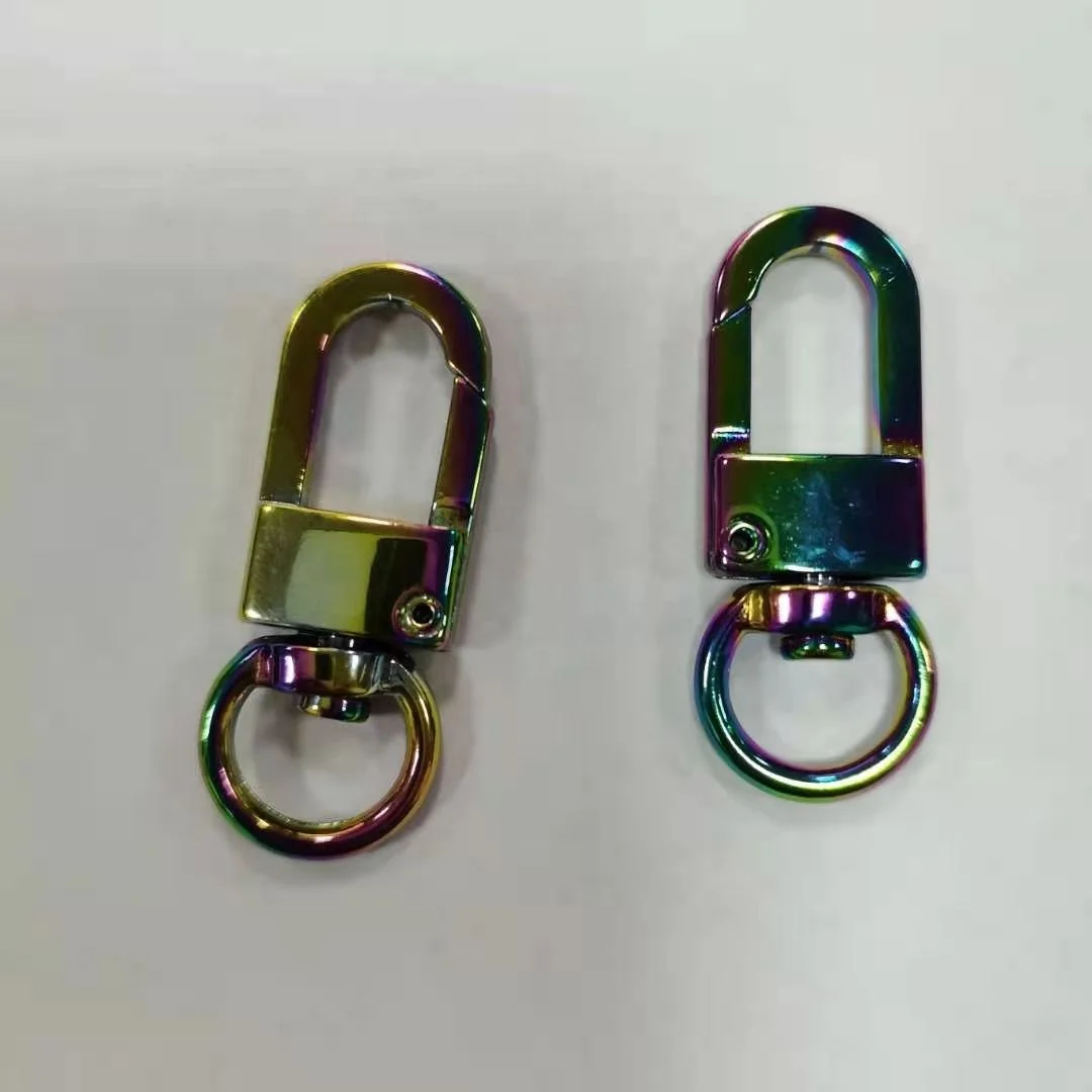 
Wholesale High Quality Swivel Snap Hook Purse Hardware Rainbow Metal Accessories for Bags 