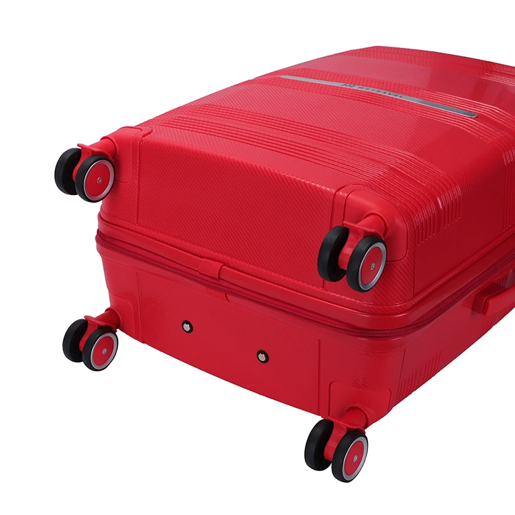 OEM Business Carry-On 20 24 28 Inch 3pcs Set PP Travel Suitcase Koffer 360 Degree Universal Wheels Hard Shell Trolley Luggage