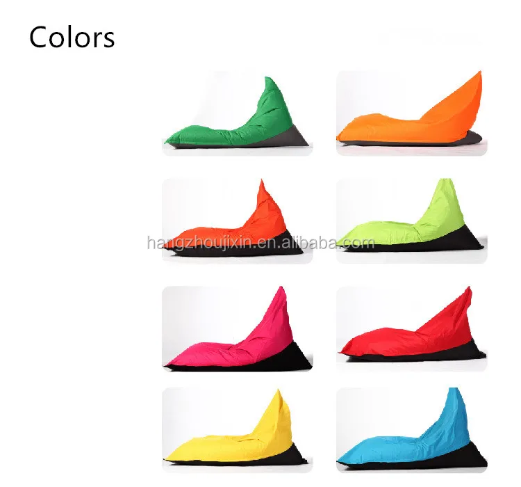 Triangle back support rested design bean bag living room sofa chair