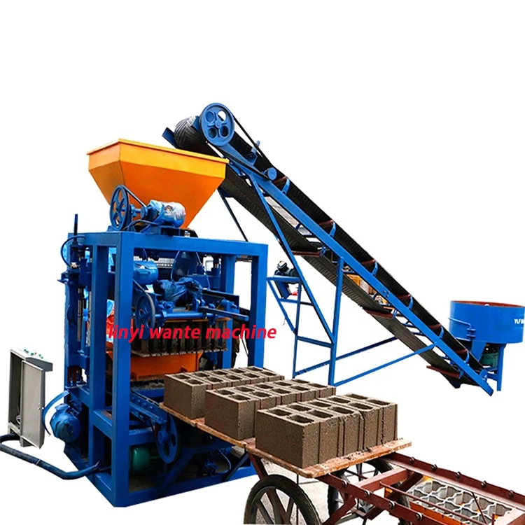 Hot Sale Qt4 - 24 Price Affordable China Semi Automatic Hollow Cement Concrete Block Brick Making Machine