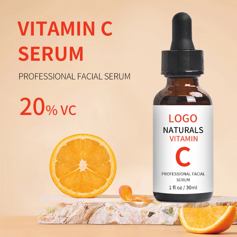 Private Label OEM Facial Serum Whitening Anti Wrinkle Vitamin C Serum For Face