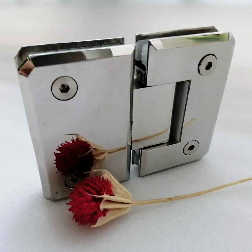 Нержавеющая сталь зеркальная полированная душевая стеклянная дверная петля