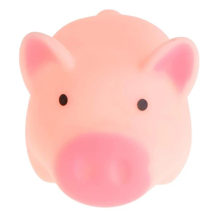 2022 Hot Sale 5pcs Oem Custom Silicone Piggy Squeaky Pink Pig Eco Friendly Natural Rubber Latex Pig Barking Tough Dog Toy