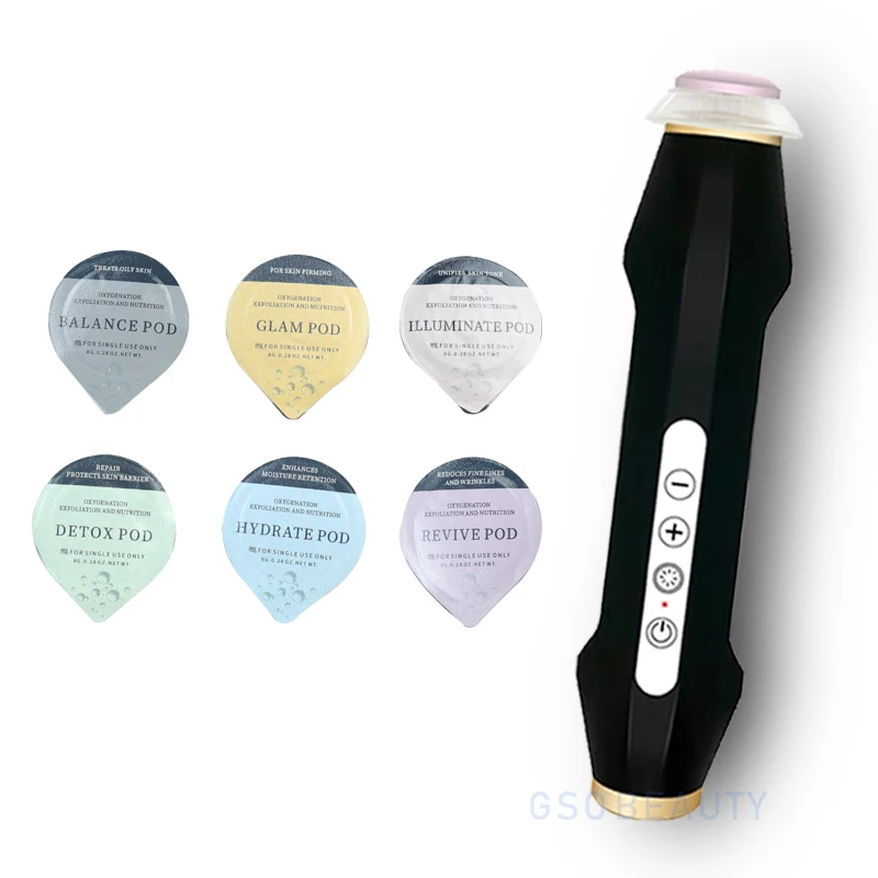 New Arrivals portable co2 bubble oxygenation pods rechargeable oxygen skin tightening facial machine