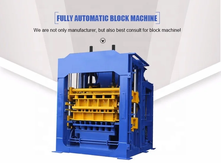 QT12-15 Fully Automatic Cement Block Factory Big Production Concrete Brick Machine for Algeria Kenya Zambia