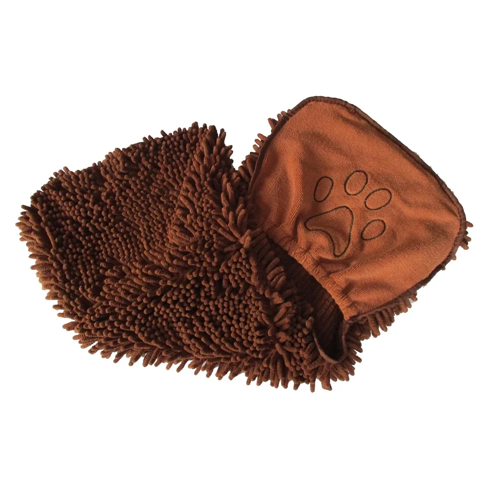 Custom Soft Dog Cat Bath Towel Microfibre Quick Dry Puppy Drying Mitt Printed Pet Towel