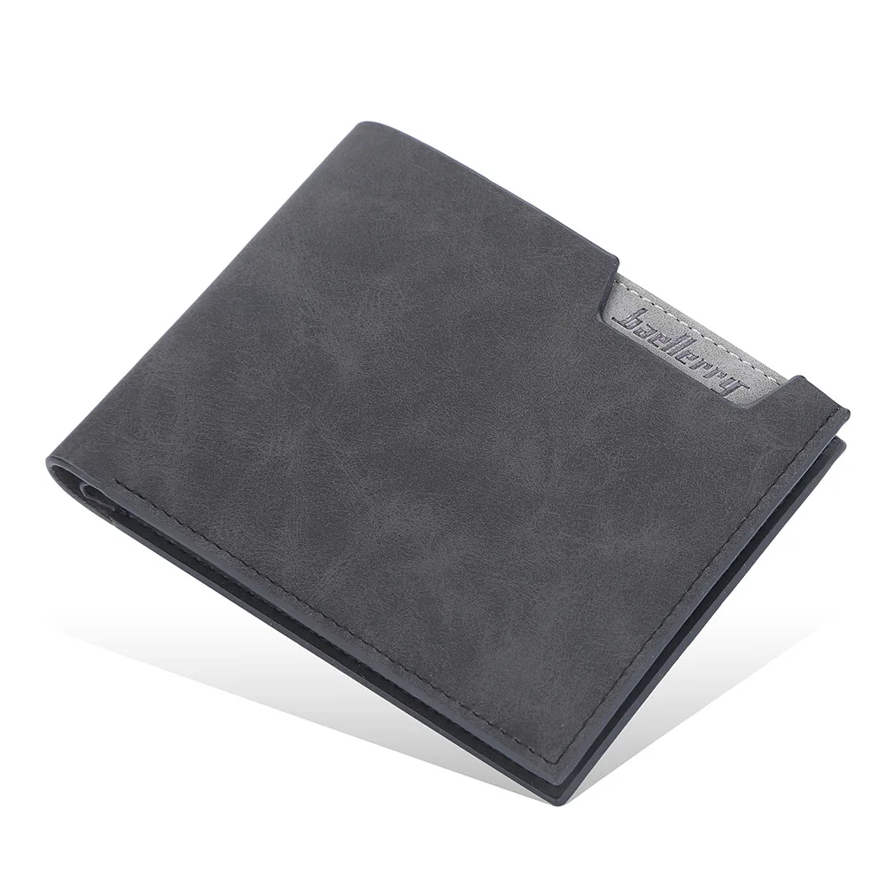 High Quality custom logo Slim best wallet for man Classic Business leather men money bag wallet for credit cards