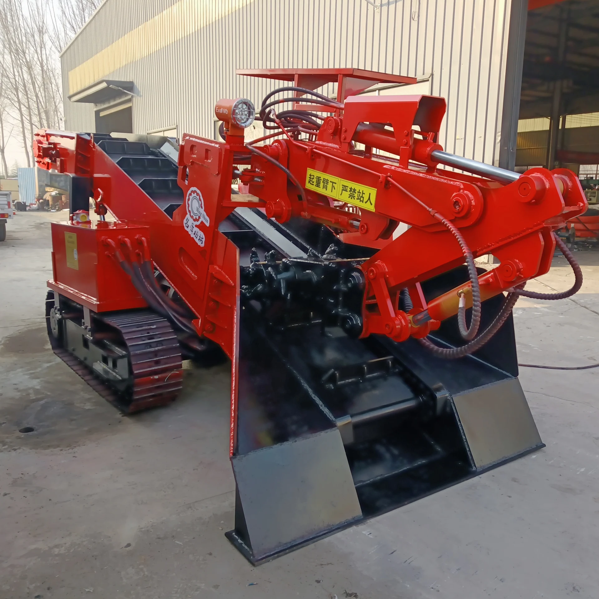 Mine Rock Loading Machine Underground Mining Tunnel Rocker Shovel Mucking Rock Loader For Sale