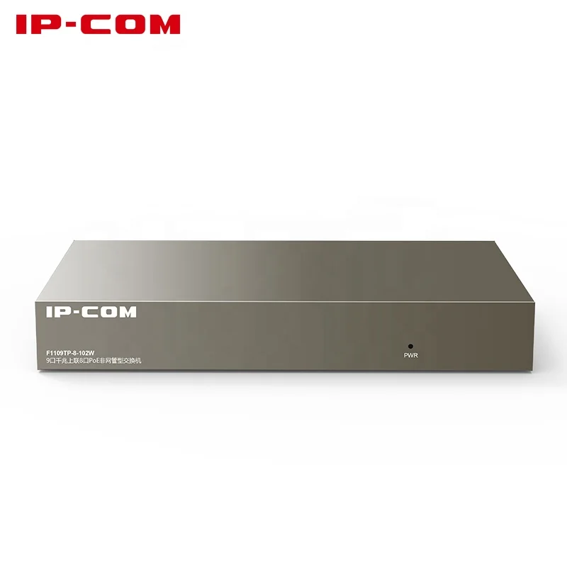 IP-COM F1109TP-8-102W  Switch POE network Switch ethernet 9*10/100Mbps RJ45 Port 3.6Gbps Switching Capacity Plug Play