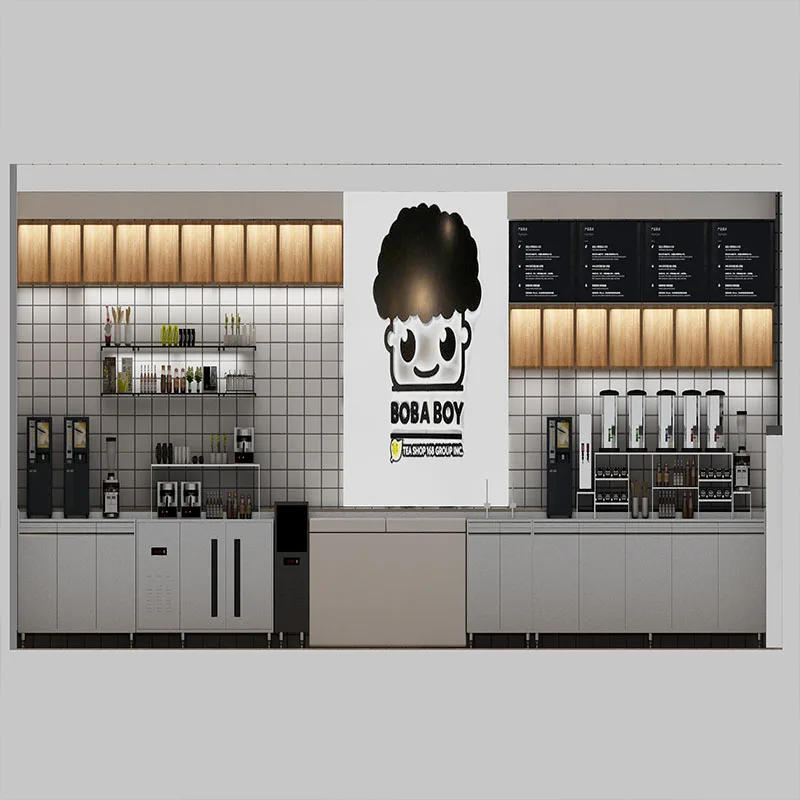 
Affordable Milk Tea Shop Chain Design tea shop coffee shop decor wisda display 
