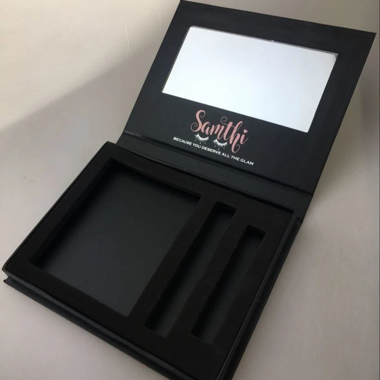 eyelash and tweezer packaging wholesale 3d faux mink eyelashes hand made lash case with mirror small business packing supplies