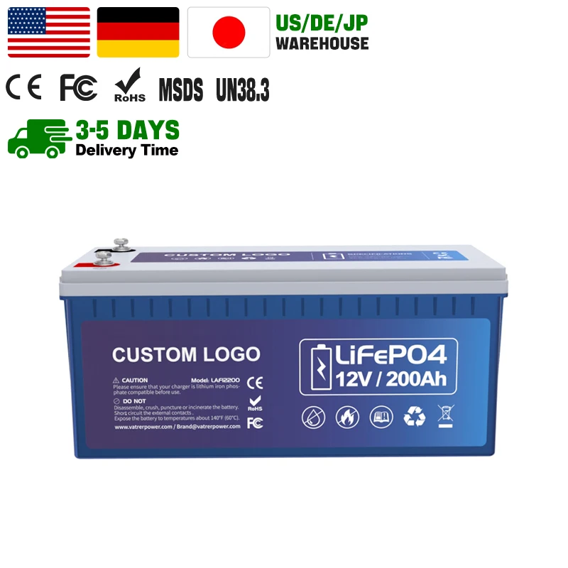 Hot Selling Wholesale 12 Volt Lithium Ion batterie 10ah 200ah 230ah 300ah 460ah LiFePO4 Battery 12V 300Ah RV Batteries