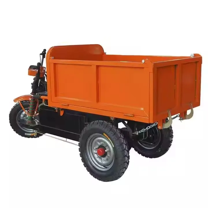 High-End Four-Wheeled Industrial Power Trolley Electric Platform Cargo Flatbed Engine Motor Core Core Construction Machinery