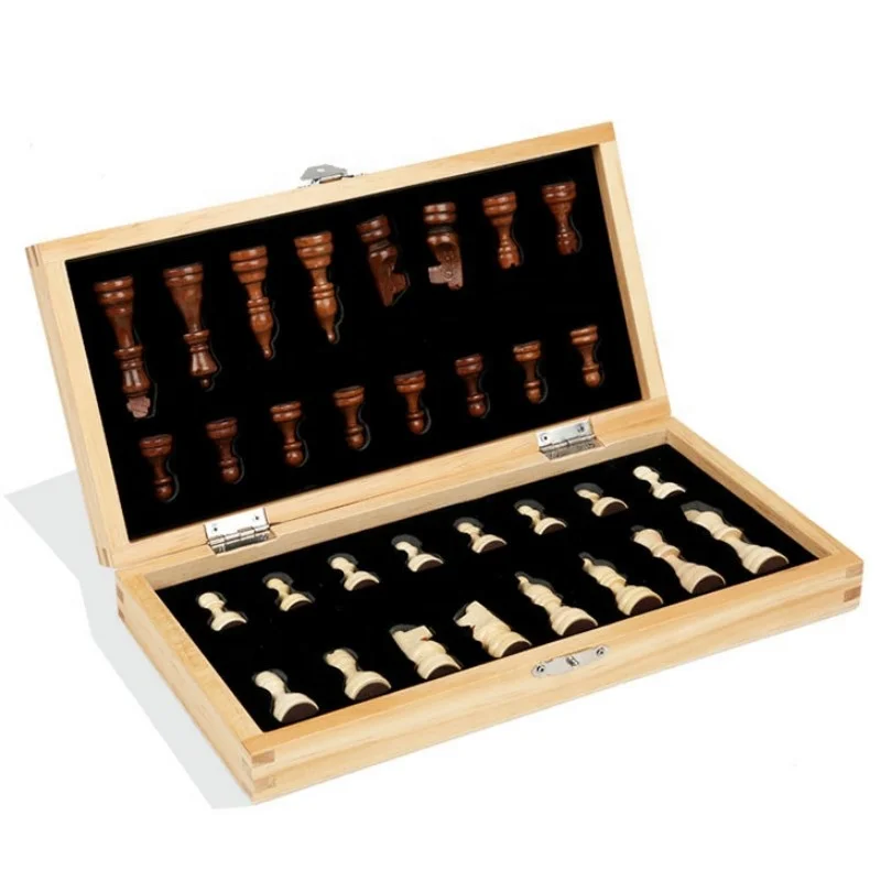 Indoor premium chess board game desktop wooden game hot sold in 2024 educational toys