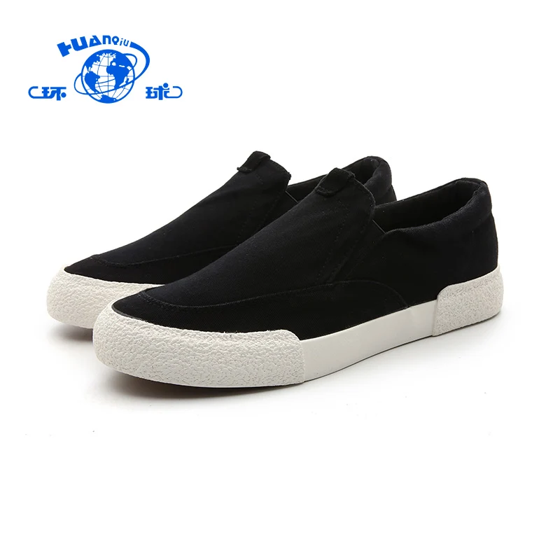 
HUANQIU2020 Wholesale Men Shoes Light Slip On Casual Shoes Male Canvas Sneaker Shoes 