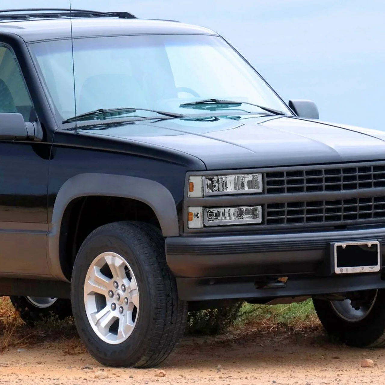 Apply To Auto Lighting Systems  For 1988-1993 Chevrolet/GMC C10 C/K Sierra Tahoe LED BAR Headlights with Bumper &Corner Lights