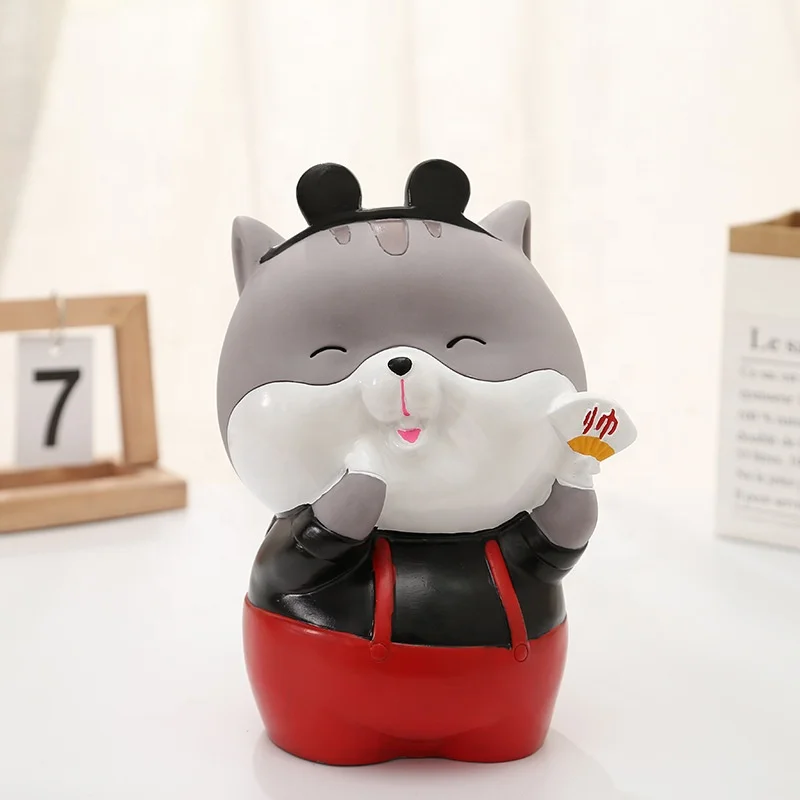 Custom hamster anti-fall piggy bank mouse money box