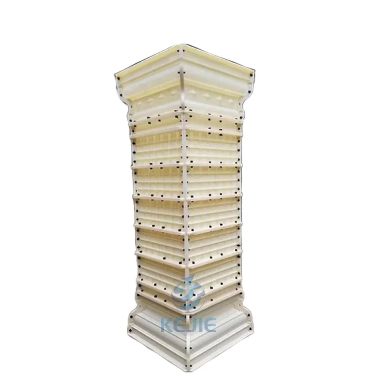 ABS Plastic Material Mold For Concrete Casting Square Roman Column Pillar Mold