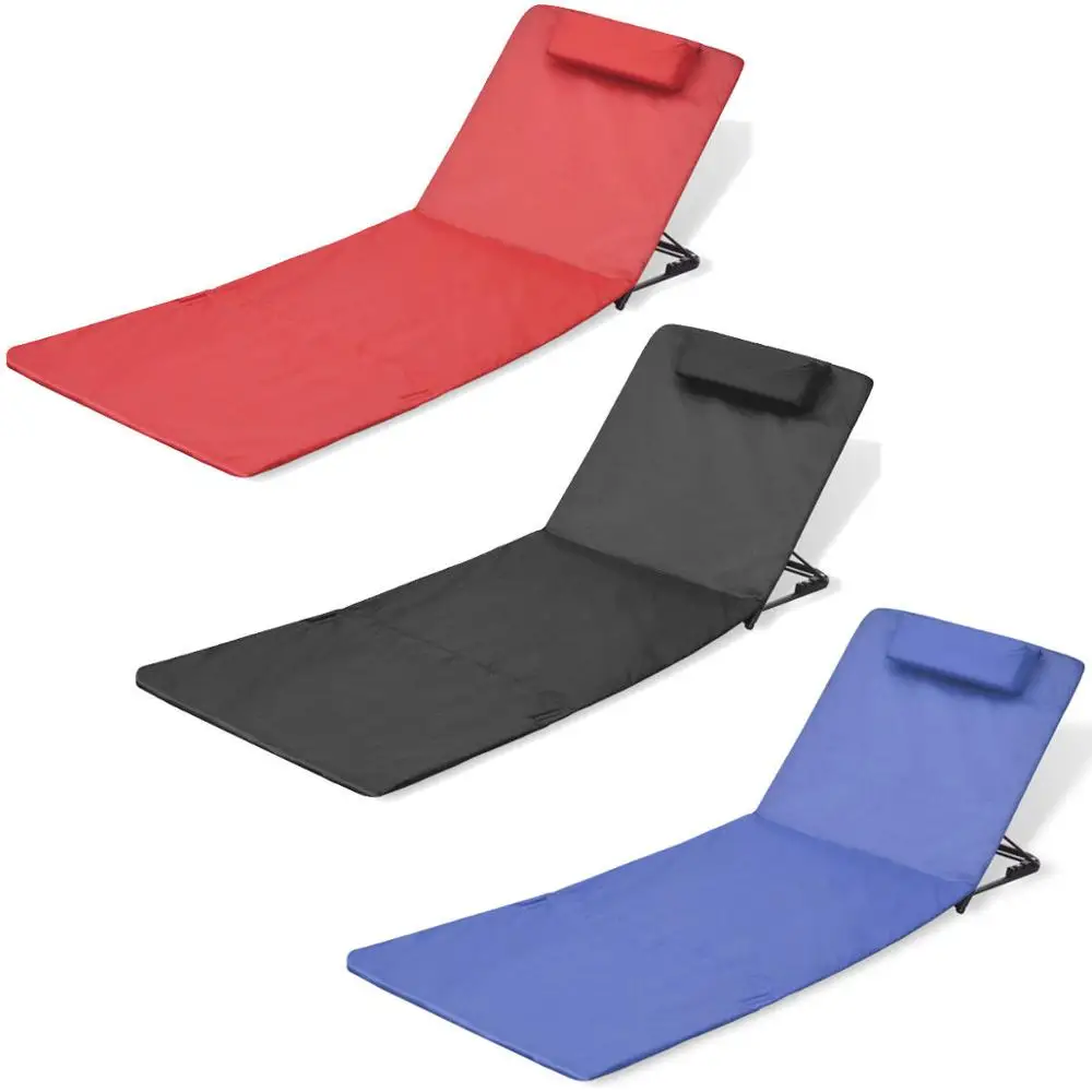 large padded sand-less backrest portable foldable beach mat outdoor furniture wholesale sand free beach mat with backrest