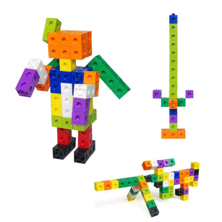 Set of 100pcs 2cm PP Plastic Building Blocks Kids Toy Popular Linking Cube Toys