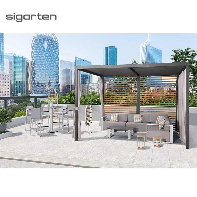 2021 New Design Aluminum Patio outdoor sofa outdoor furniture garden set