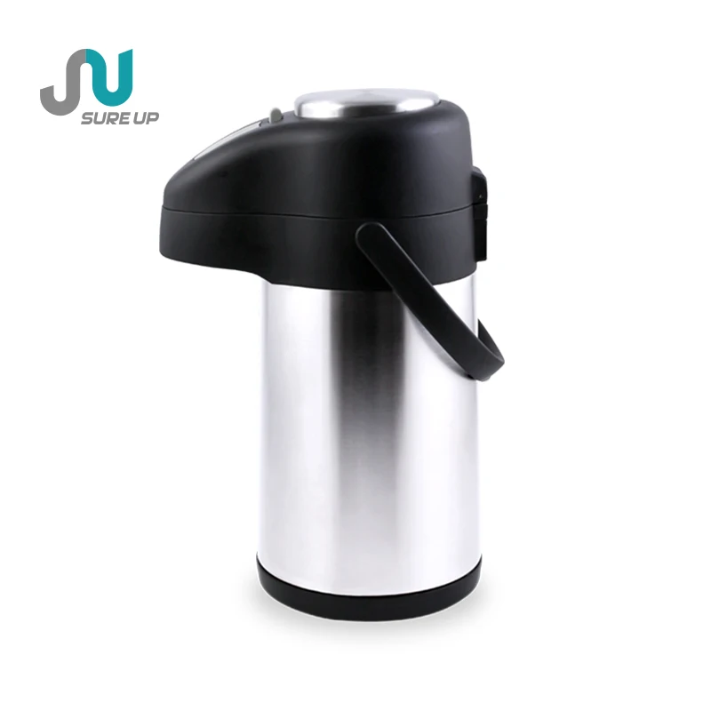 Fashional stainless steel coffee pot or tea pot  thermos vaccum flask  pump airpot